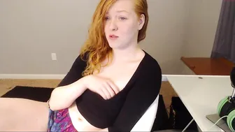 ginger_soulz scoring bitch fucks herself with a dildo