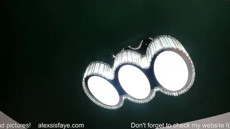 alexsisfaye fluffy harlot fucks pussy with phallus