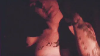 Caitie_Rage teasing his gap with her middle finger