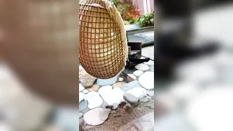 Emily Balfour masturbating with a tampon in pussy