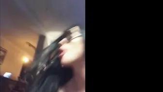 Emily Balfour black-haired slut takes a shower