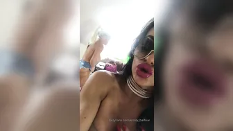 Emily Balfour shy young lady caresses anus