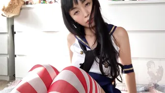 MaricaHase hot slut jumping on sex toy