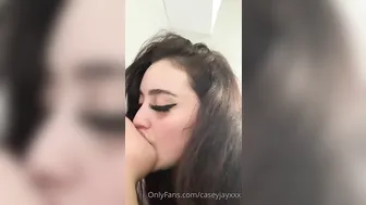 CaseyJay onlyfans graceful blonde passionately masturbating cunt