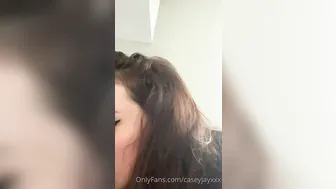 CaseyJay onlyfans graceful blonde passionately masturbating cunt