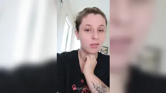 qtsnack onlyfans ardent young lady caresses big tits at work