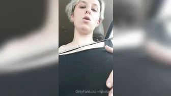 qtsnack onlyfans hot bitch caresses shaved cunt