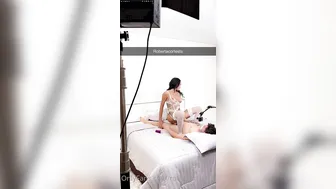 Roberta Cortes onlyfans slim model strips in the woods