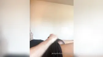 Jessy Dubai Onlyfans sexy blonde hard jerks both holes