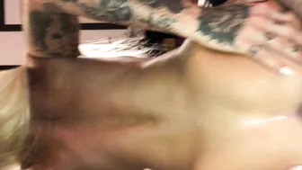 Nadia Love onlyfans excellent skin in glasses sucks dildo