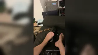 Damazonia onlyfans busty blonde caresses her  private e charm in  private e