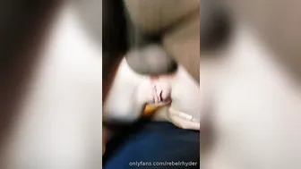 Nadialove cute blonde girl got herself a finger on the couch