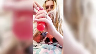 Nadialove graceful female seduces with juicy tits