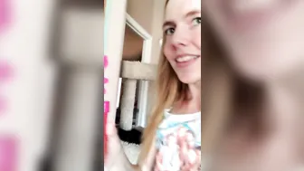 Nadialove graceful female seduces with juicy tits