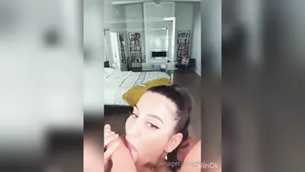 lenatheplugxxx onlyfans busty babe deep sucking dick