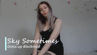Sky_sometimes gorgeous bitch caresses big boobs