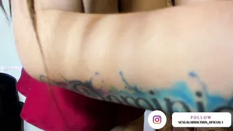 sexual_addiction buxom cutie is played with dildo