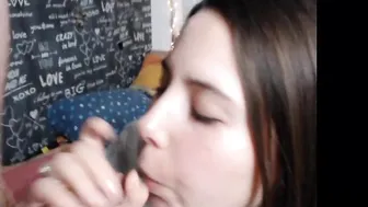 sex_love curious prostitute sucking rubber dick