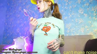 ginger_sweetness cute chick cool teasing the vagina