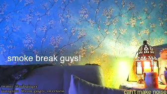 ginger_sweetness blonde with tattoo caresses huge boobs