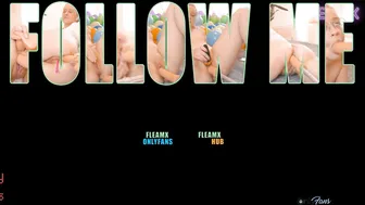 fleamx painted slut caresses small tits