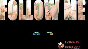 fleamx painted slut caresses small tits
