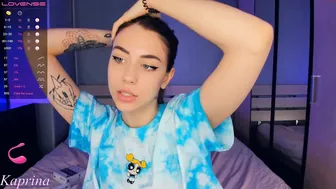 tonsykaprina black-haired bitch passionately masturbates cunt