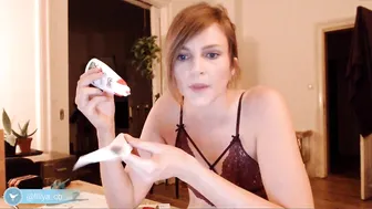 lillya playfully tease tongue