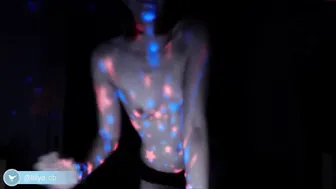 lillya great bitch wore a mask and fucks with a toy