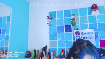 kkole17 green haired sweater cuddles