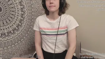 its_lily chick with slack tits dancing in front of the camera