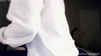 suckerydoool blonde with tattoo caresses huge boobs