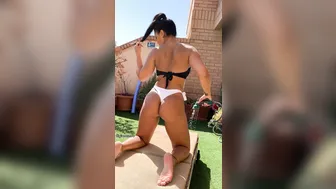 gianasnow flawless babe happily kneads huge tits