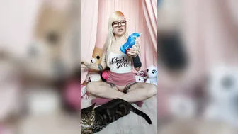pupsicle_stick appetizing pussy posing in some stockings