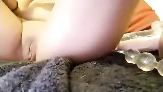 chowmain93 Bitch with huge tits fucks with dildo