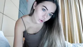 linda Gorgeous teen doll caresses big tits