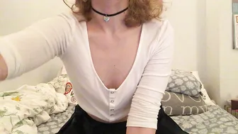 Lena sexy slut caresses sex lips