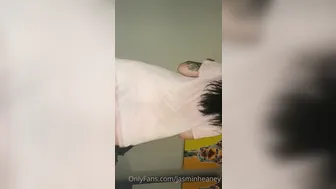 jasminheaney onlyfans rebellious slut licks dildo
