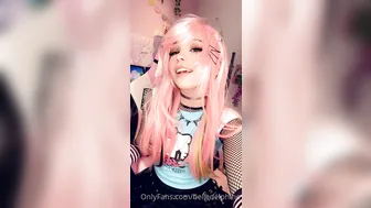 Belle Delphine onlyfans pulls hand clit