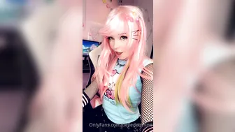 Belle Delphine onlyfans pulls hand clit