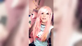 Belle Delphine onlyfans wonderful caret caresses shaved holes