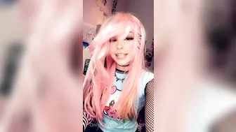 Belle Delphine onlyfans wonderful caret caresses shaved holes