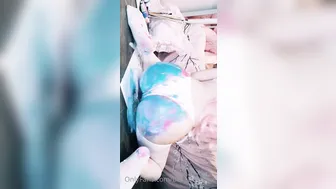 Belle Delphine onlyfans black-haired beauty inimitably caresses herself