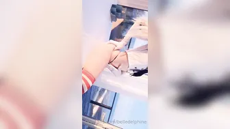 Belle Delphine onlyfans juicy babe fucks her shaved pussy