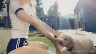 Belle Delphine onlyfans teen black-haired chick talks coquettishly on camera