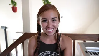 BrandiBraids graceful devil cute consoles herself
