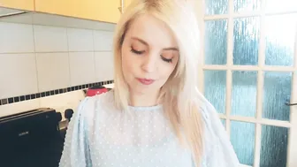 BelleBlake sweet beauty in white lingerie dances before webcam