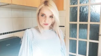 BelleBlake sweet beauty in white lingerie dances before webcam