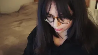 love_dont_be_shy female in stockings having fun with a phallus