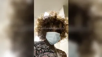 chocolateycake2 cute little doll caresses big boobs
